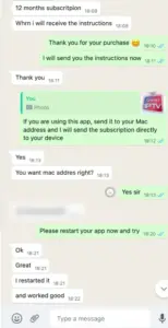 Customer review